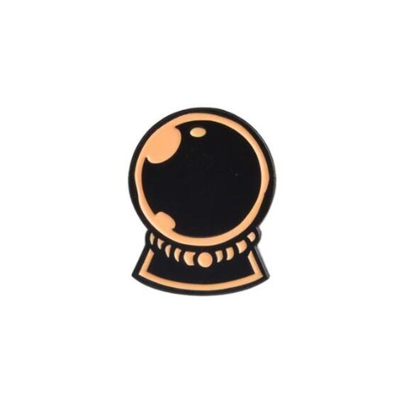 Fortune Teller Crystal Ball Pin Brooch - Picture 1 of 2